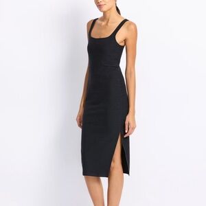 Beyond Yoga Black Midi Dress